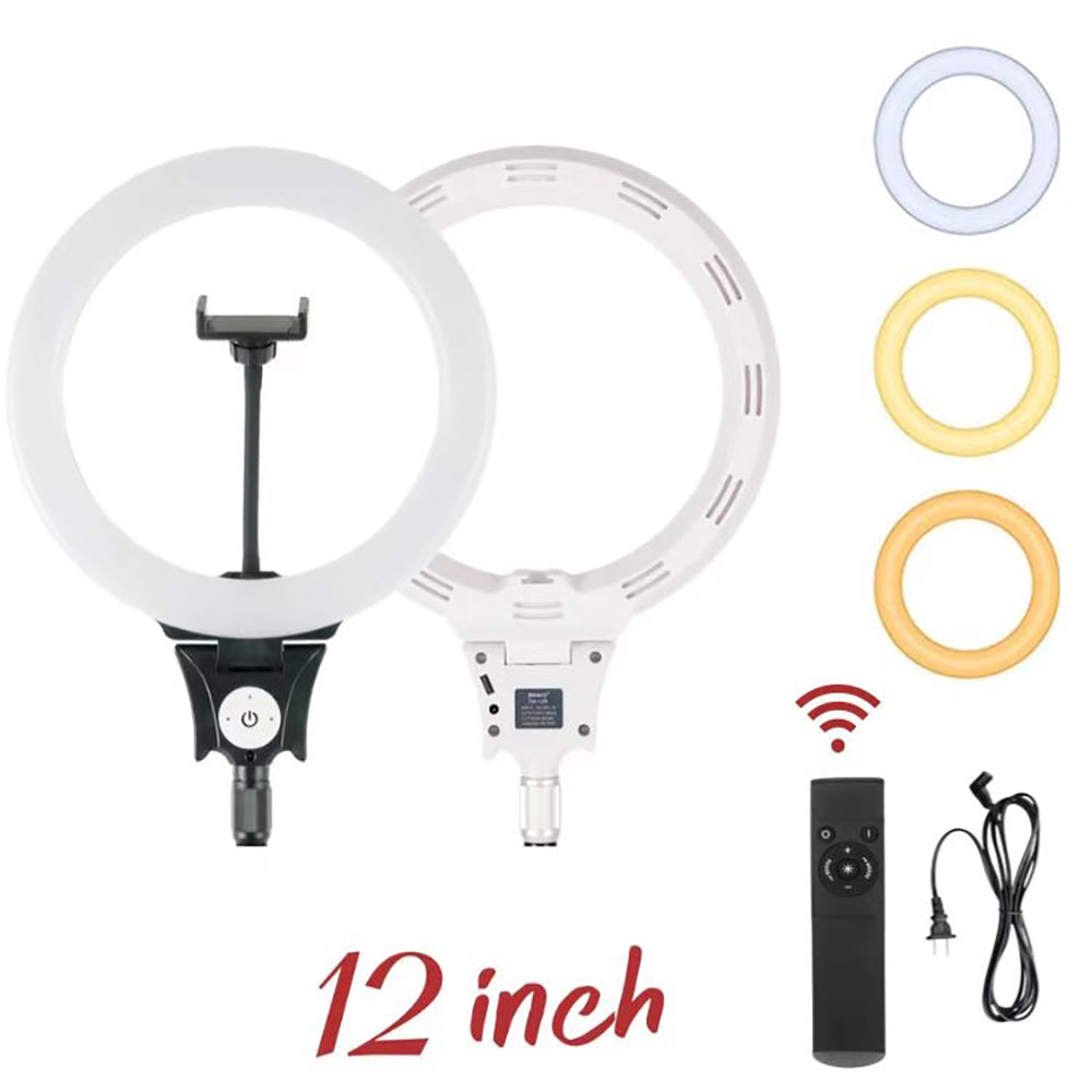 Jmary FM-12R Kumandalı 30cm Işıklı Telefon Tutucu Ring Light Jmary FM-12R Kumandalı 30cm Işıklı Telefon Tutucu Ring Light